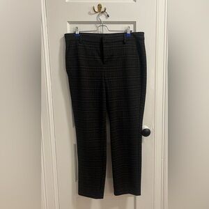 Liverpool Women's Black & Brown Plaid Pants Size 10/30